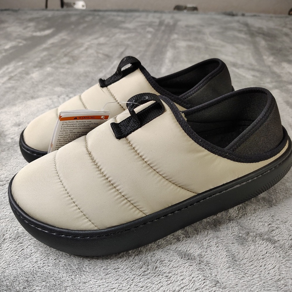 Crocs Classic Puff Moc Slippers Mens 8 Wmns 10 Moth Fleece Lined‎ Casual Comfort